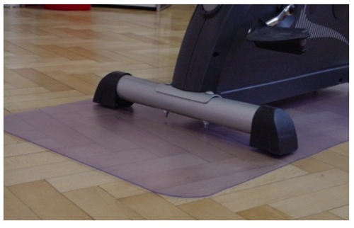 Clear store exercise mat