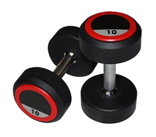 Rubber best sale dumbbell weights